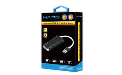 HAING High Speed Aluminium USB 3.0 Data Hub 4 Port - HI-0302-U3H
