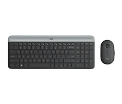 Logitech Slim Keyboard & Mouse Wireless Combo, Graphite - MK470
