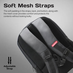 Promate Satchel Sleek Laptop Backpack 15.6Inch, Grey - SATCHEL-BP BLU