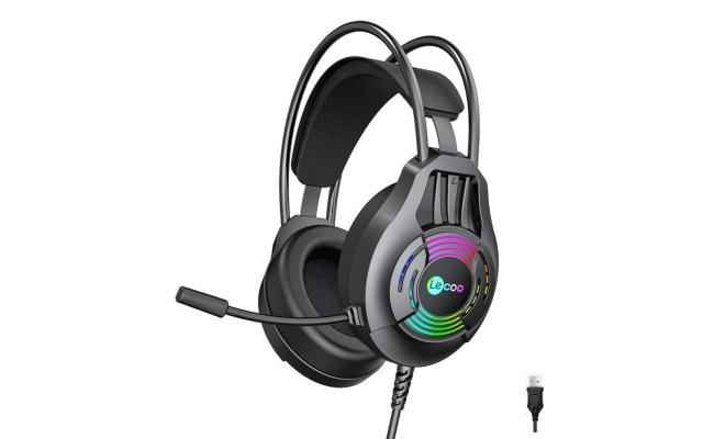 Lecoo Ht406 Wired Gaming Headset Usb Black