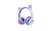 Bt618 Cat Ears Kids Wireless Rgb Headset