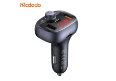 Mcdodo 595 72W 2A1C FM Car Charger with FM Transmitter PD3.0 Fast Charge Wireless/USB/TF Music Safe Charging for Smart Driving