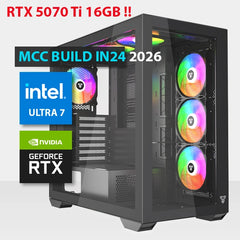 In24 26 as Gaming Pc Build || Intel Core Ultra 7 270k Plus 24 Cores Geforce Rtx 5070 Ti Oc 16gb Gddr7 Graphics Card