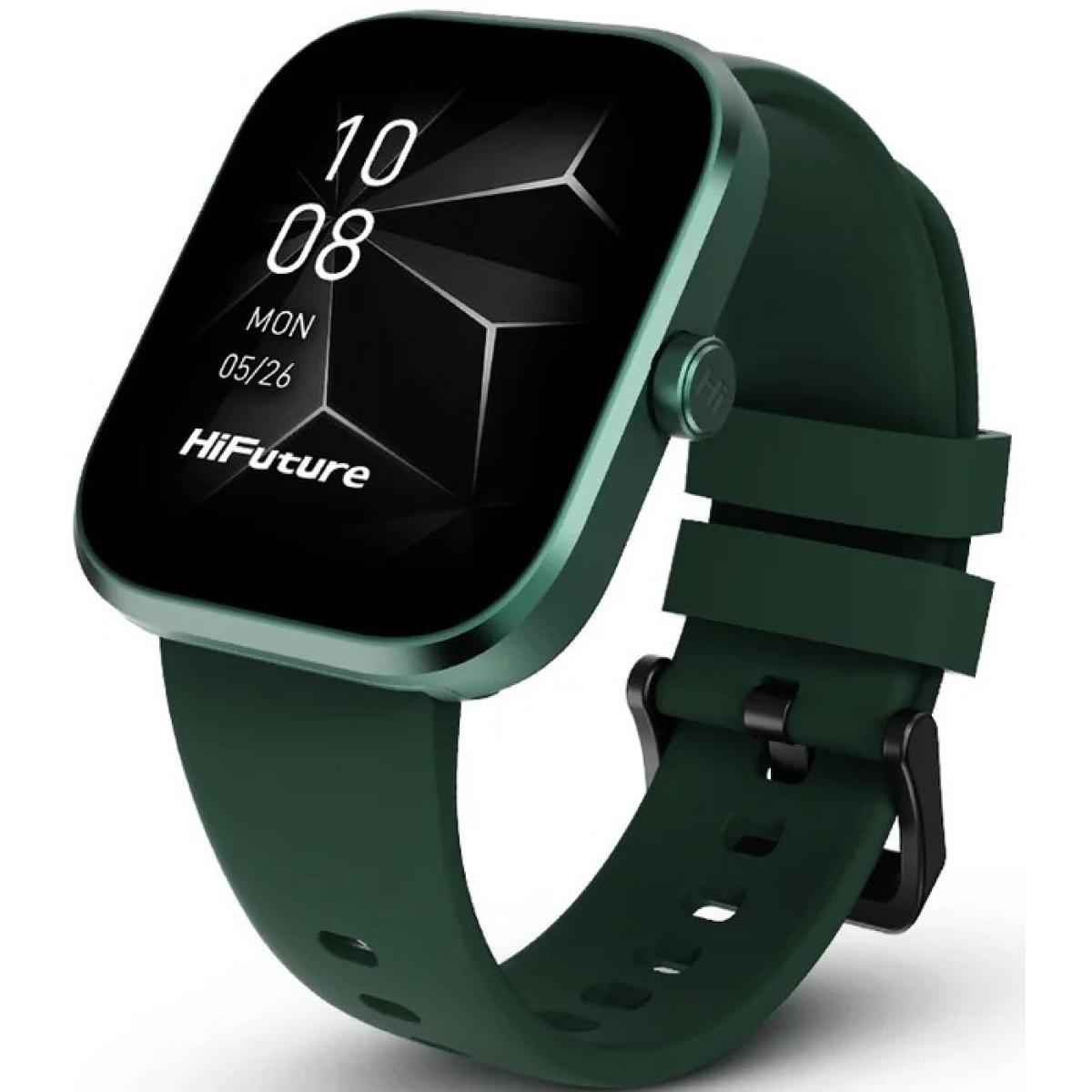 Hifuture Lume Pro Smartwatch 1.85 Inch Amoled Display, Dual Core Processor, 100+ Sports Modes, Built In Wireless Calling, 24/7 Health Monitoring (heart Rate, Spo2, Sleep), Ultra Light Weight Sleek Design, Dark Green