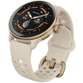HiFuture VELA Smart Watch,1.43" AMOLED Display, Bluetooth 5.3, Powered by Dual Core Processor & Syntra AI, GPS Heartbeat & 100+ Sports Modes 5ATM Waterproof 36mm Smart Watch - Latte