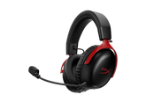 HyperX Cloud III S Wireless Gaming Headset (2.4GHz, Bluetooth), DTS:X Spatial Virtual 3D Surround Sound Spatial Audio3 Battery Life up to 120 Hours 2.4GHz / 200 Hours Bluetooth, Detachable Mic Multi-Platform– Black & Red