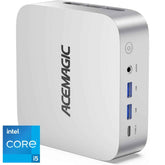 Acemagic W1 Mini Pc Barebone Intel 13gen Core I5 13420h 8 Cores High Performance Processor For Home & Business Support Triple 4k Display Support , Silver
