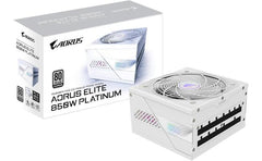 GIGABYTE AORUS ELITE P850W 850W 80+ Platinum Modular PCIe 5.0 Power Supply, Intel Form Factor ATX 12V v3.0, 850W Capacity, 120mm FDB Fan, 60-50 Hz Input Frequency, Ice