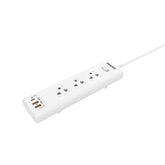 Philips Power Strip 3 Ac Outlet ,1 X Usb C, 2 X Usb With Overload Proteion, 2m Eu