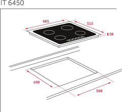 Iknob It 6450 Induction Hob with Touch Control
