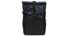 ASUS ROG BP4701 Gaming Laptop Backpack with Holographic Cybertext Printing, Roll Up Design, Suitable for up to 17 inch Laptop (Black)