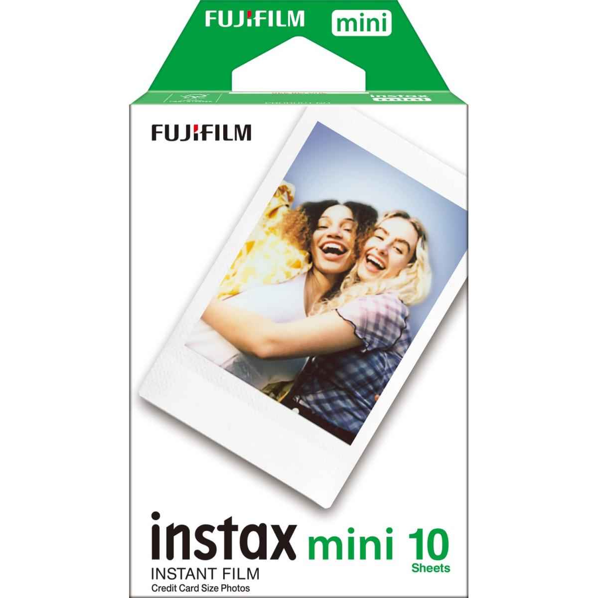 Fujifilm Instax Mini Instant Film Single Pack (White) - 10 Sheet