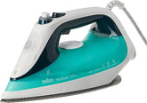 Braun Steam iron with EloxalPlus, 2400Watts, 3Speeds, Green - SI7042GR