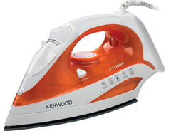Kenwood Steam Iron Ceramic, 300Ml, 2100Watts, Orange / White - STP50.000WO