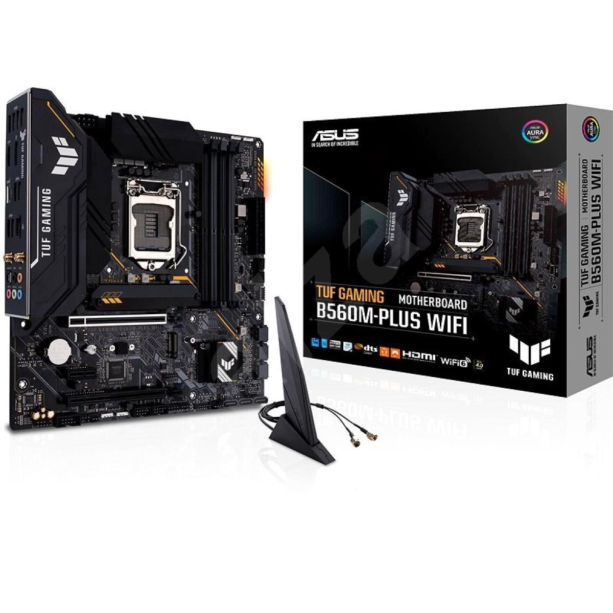 ASUS TUF Gaming B560M-PLUS WiFi 6 LGA1200 (Intel11th/10th Gen) mATX Gaming Motherboard PCIe 4.0, 2X M.2 2.5Gb LAN | ASUS TUF Gaming B560M-PLUS | - CompuMe