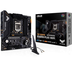 ASUS TUF Gaming B560M-PLUS WiFi 6 LGA1200 (Intel11th/10th Gen) mATX Gaming Motherboard PCIe 4.0, 2X M.2 2.5Gb LAN | ASUS TUF Gaming B560M-PLUS | - CompuMe