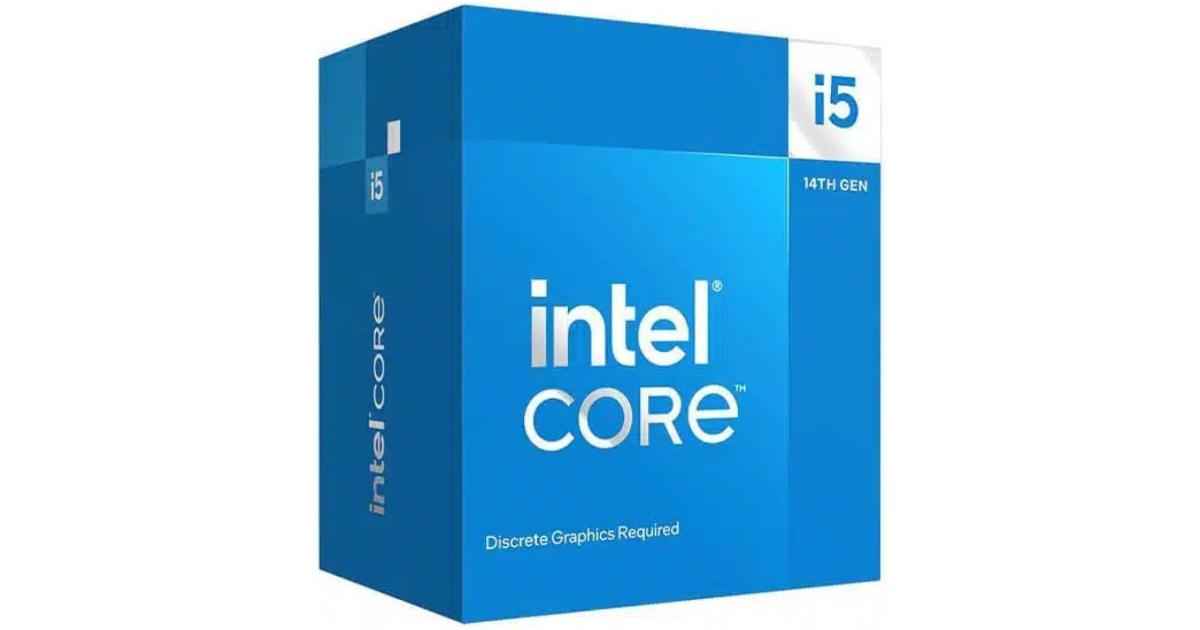 Intel Core i5-14400F – 14th Gen CPU Processor, 10 Cores (6P+4E), 16 Threads, Up to 4.7GHz, LGA1700