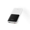 WiWU Wi-P081 Essen Series 10000mAh Power Bank 22.5W – Built-in USB-C & Lightning Cables, LED Digital Display, White - 18 Months Warranty