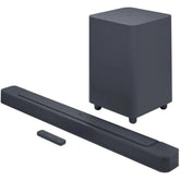 JBL Bar 500 5.1-Channel Soundbar with Wireless Subwoofer, Multibeam and Dolby Atmos Theatre-Quality 3D Surround Sound, PureVoice Technology, 590W Output Power, Built-In WiFi - Black