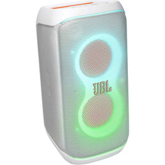 Jbl Partybox Club 120 Portable Party Speaker, 160w Output Power, Bluetooth 5.3, Futuristic Lightshow, Up To 12 Hours Of Play Time, Auracast Conneion, Ipx4 Rated Proteion White