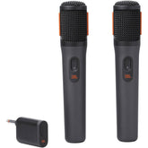 JBL PartyBox Wireless Mic - 2X Digital Wireless Microphones, Rechargeable Battery (20hrs - 700mAh), Clear Voice, Crisp Sound, Stable 2.4GHz Connection, Compatible with All PartyBox Speakers (Black)