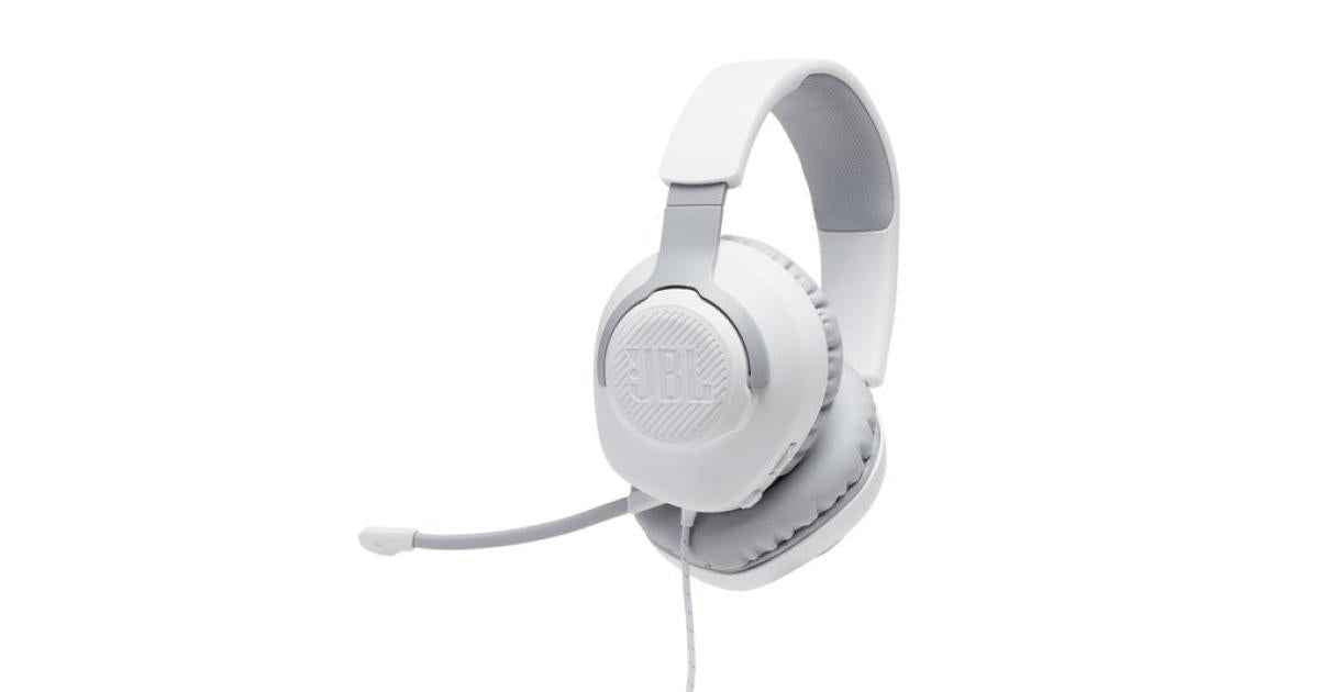 JBL Quantum 100 Custom Wired Gaming Headset - White