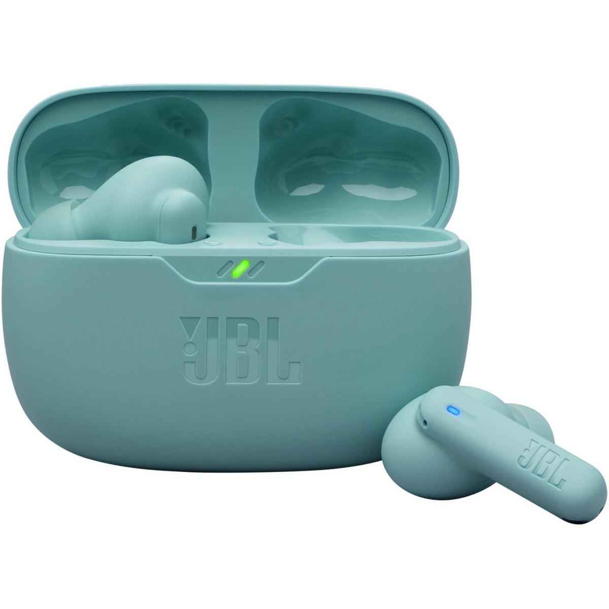 Jbl Wave Beam 2 True Wireless Earbuds, 8mm Dynamic Driver, Bluetooth 5.3 Conneivity, Pure Bass Sound, Aive Noise Cancelling, Smart Ambient Technology, 40hrs Total Playback Blue