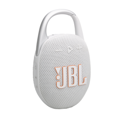 JBL CLIP 5 Portable Bluetooth Speaker - MultiColor - White