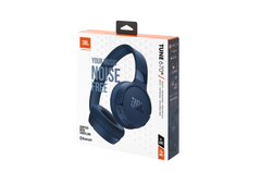 JBL Tune 670NC On-Ear Adaptive Noise Cancelling Wireless Headphones, JBL Pure Bass, 70-Hour Battery, Bluetooth 5.3 (Blue)