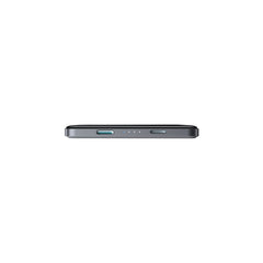 JOYROOM JR-PBM08 20W Ultra-Slim Metal Magnetic Wireless Power Bank 10000mAh Space Grey With Type-C to Type-C 60W 0.25m Cable-Black
