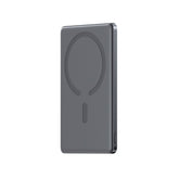JOYROOM JR-PBM08 20W Ultra-Slim Metal Magnetic Wireless Power Bank 10000mAh Space Grey With Type-C to Type-C 60W 0.25m Cable-Black