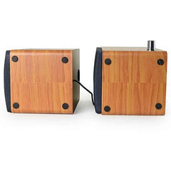 JT-009 USB+AUX Wooden Desktop Computer Speaker