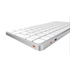 Meetion K210 ikey 2.4G Wireless & Bluetooth Ultra-thin Keyboard -White