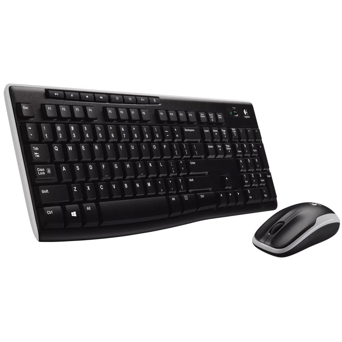 Logitech Mk270 Wireless Keyboard And Mouse Combo Arabic / English Layout (black) - CompuMe Logitech Mk270 Wireless Keyboard And Mouse Combo Arabic / English Layout (black) - CompuMe