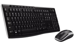 Logitech MK270 Wireless Keyboard and Mouse Combo Arabic / English Layout (Black)
