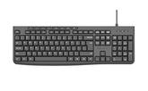 Meetion K295 Zero Noise Durable Wired Office Keyboard Black