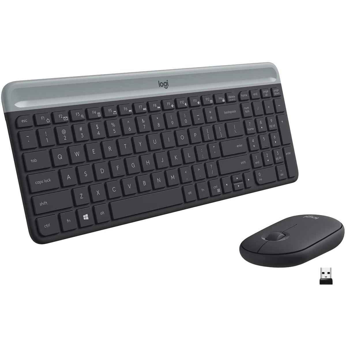 Logitech Mk470 Slim Wireless Keyboard And Mouse Combo Arabic / English Layout