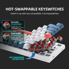 Machenike K500-B61 WIRED RED SWITCH RGB KEYBOARD