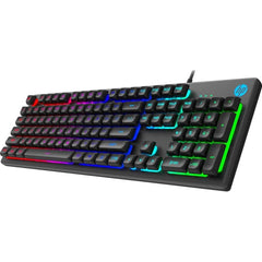 HP K500Y Backlit Membrane Wired Gaming Keyboard w/ Mixed Color Lighting & Matte Finish Double Injection Key Caps | K500Y |
