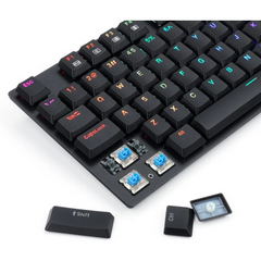 Redragon K607-R6B Aps TKL Mechanical Gaming Keyboard (Dust-Proof Blue Switch)