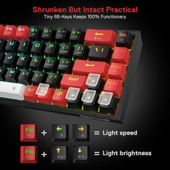 Redragon K631RGB wireless wired mechanical Bluetooth gaming keyboard