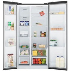 Electrolux Side by Side Fridge A, 500Lit, Black - ESE6600A