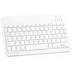 Rechargeable Bluetooth Slim Keyboard -White