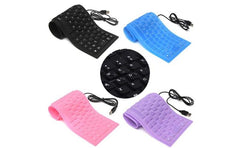 Portable 2.0 USB Mini Flexible Silicone Foldable Keyboard, gaming keyboard