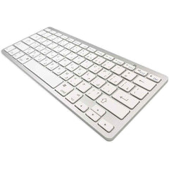 NO - Brand Wireless Rechargeable Chocolate Keyboard - White, gaming keyboard