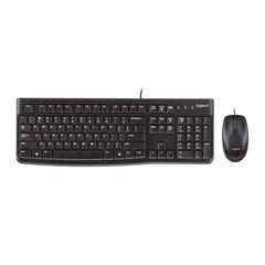 Logitech MK120 wired keyboard and mouse combo for computer setup