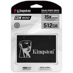 Kingston KC600 SSD 512GB SATA 3 2.5Inch 15X Faster | KC600 512GB |