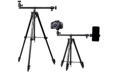 Jmary KP-2207 Multi-Funional Professional Tripod Stand with Camera Phone Holder - Black
