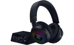Razer Kraken V4 Pro Wireless Gaming Headset: OLED Control Hub - HD Haptics - 2.4GHz Wireless - Bluetooth - USB - 3.5 mm - Super Wideband Mic - For PC, Mac, PS5, Nintendo Switch, Steam Deck, Smartphone