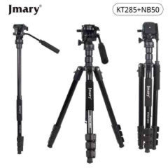 Jmary KT285 - NB50 2 - in - 1 Tripod with Hydraulic Head 1.75 meter with camera accessories